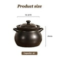 thumbnail image 2 of Chinese Ceramic Cooking Pot, Casserole Dish With Lid, Clay Rice Pot, Heat-Resistant Earthen Pot Soup Pot Stew Double Handle Saucepan For Kitchen Cookware, 2 of 8