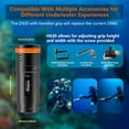 thumbnail image 3 of ORCATORCH D920 Aluminum Alloy 5000 Lumens Scuba Dive Light for 150m Underwater, Super Bright Waterproof Flashlight with Rechargeable Battery, Submersible Diving Torch for Deep Sea & Night Diving, 3 of 7