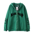 thumbnail image 3 of Dark hip-hop gótico Harajuku Y2k estampado de araña cremallera Sudadera con capucha hombres y mujeres Harajuku chaqueta sudadera, 3 of 5