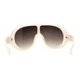 thumbnail image 4 of Super Oversized Exaggerated Retro Racer Plastic Sunglasses Peach - Brown Smoke, 4 of 4