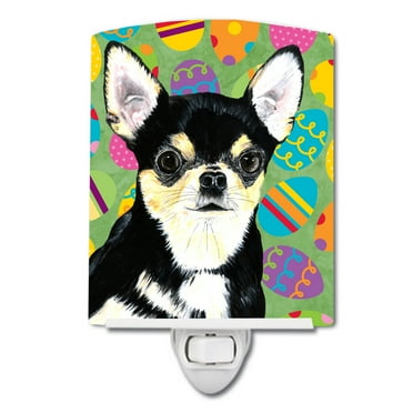 Carolines Treasures SC9479CNL Chihuahua Easter Eggtravaganza Ceramic Night Light 6x4x3" multicolor