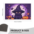 thumbnail image 2 of Halloween-themed Door Mats Wear-Resistant Witch Cat Pumpkins Cute Kitten Porch Mat Halloween Night Scary Cat Entrance Mats for Entryway Patio Kitchen Deco (19.7"x31.5"), 2 of 5