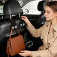 thumbnail image 4 of BotaniNest Back Seat Hanger Organizer For Rear Headrest Sturdy Universal Vehicle Storage Hook, 4 of 5