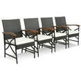 thumbnail image 6 of Aimee Lii 5/7-Piece Outdoor Dining Set with Acacia Wood Table, Outdoor Patio Furniture for Balcony Porch Backyard, Sturdy-6 Pieces +, 6 of 10