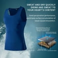 thumbnail image 6 of Men's Workout Tank Tops Athletic Compression Sleeveless T-Shirts Fitness Bodybuilding Muscle Shirt Stretch Quick Dry Basketball Vest, 6 of 8