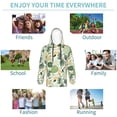 thumbnail image 5 of Salouo Hawaiian Style Pattern Hoodie Sweatshirt for Youth, Fall Pullover Hoodie Sweatshirt Long-Sleeve Pullover Hooded Sweatshirt-X-Large, 5 of 6