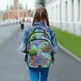 thumbnail image 6 of ALAZA Fish in Ocean Coral Backpack Elementary School Bag Bookbag Travel Rucksack, 6 of 7