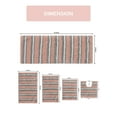 thumbnail image 3 of Home Weavers Glamour Collection 100% Polyester Microfiber Non-Slip Bath Rug,Extra Soft Microfiber Bedroom Rug with Anti-Slip Backing,Water/Dust Absorbent Fast Dry Shower Mat - 5PC Set, Pink, 3 of 5