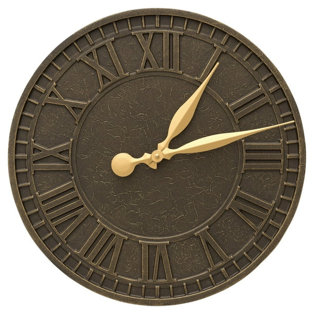 Whitehall Products Geneva 16in. Indoor/Outdoor Wall Clock Walmart