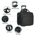 thumbnail image 3 of Mosiso 15-16 inch Rolling Briefcase Laptop Bag Case with Wheels for Women Men, Expandable Overnight Computer Bag with Coded Lock&Trolley Belt for Travel Business School, 3 of 7