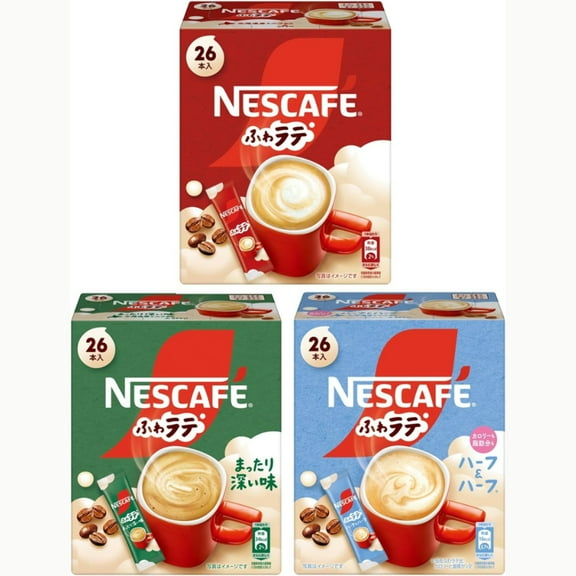 Nescafé Fuwarate 3 Variety Assortment Café Latte Instant Coffee Sticks – Made in JAPAN - Tokyo Sakura Mall