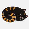 thumbnail image 1 of Linen Chest Curled Up Cat Doormat, 1 of 1
