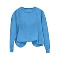 thumbnail image 7 of FAVIPT Oversized Sweatshirts for Women Casual Trendy Fall 2025 Outfits Long Sleeve Crew Neck Plain Relaxed Pullover Tops Sky Blue,M, 7 of 7
