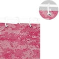 thumbnail image 5 of FREEAMG Pink Camouflage Shower Curtain with Hooks, Waterproof Washable Fabric Shower Curtain for Bathroom Bathtub Decor, 60"x 72", 5 of 6