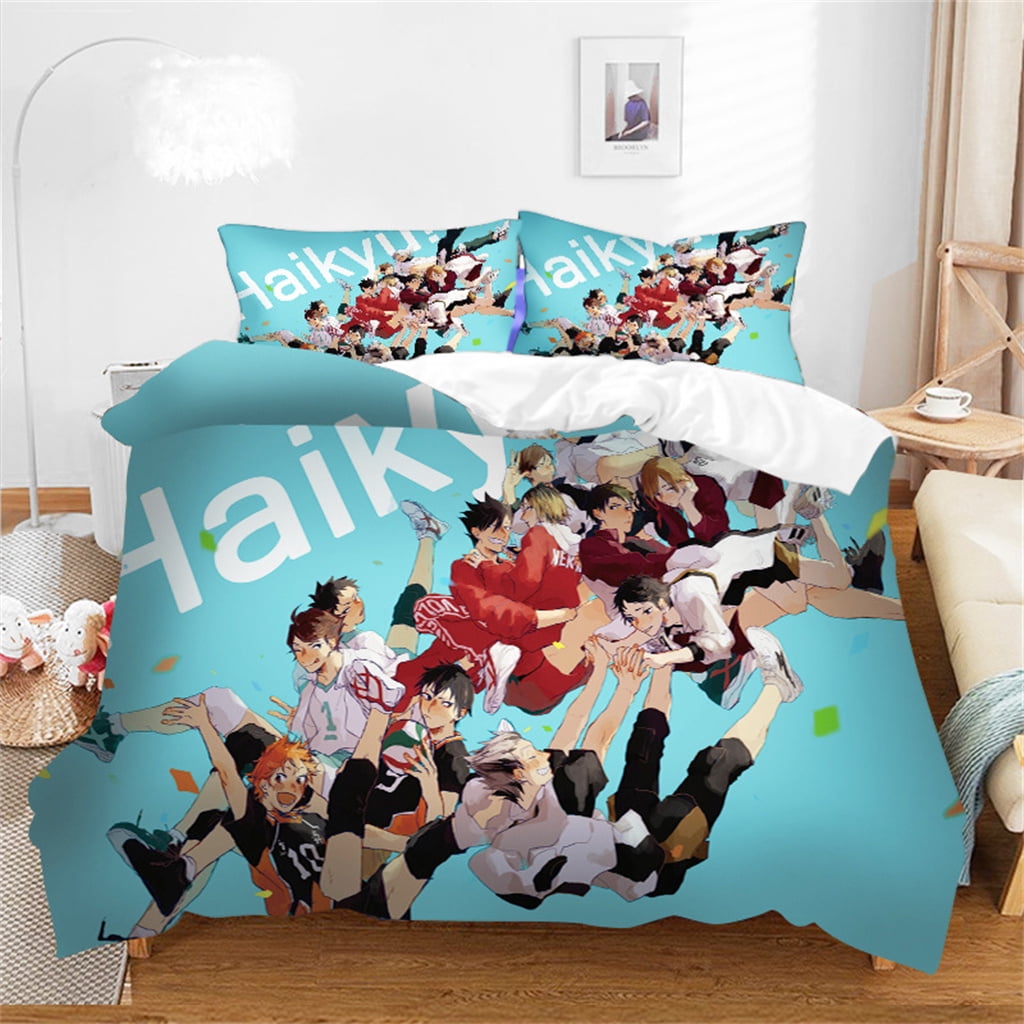 Anime Duvet Cover Set Haikyuu Bed Comforter Sets Twin Full Queen King