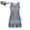 Grey, variant on Women's Tummy Control Tankini Set with Built-in Bra – Flattering Boho Swimwear with Shorts, Tankini Swimsuit for Women