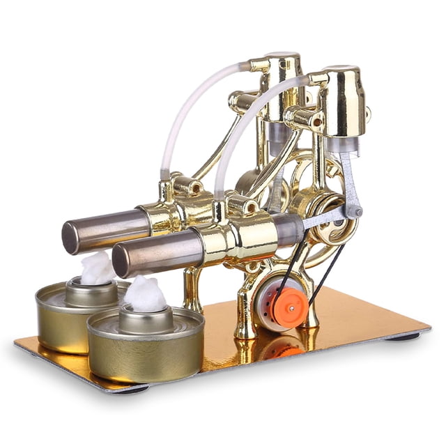 Vogacara Motor modelo DIY educativo niños vapor experimento ciencia juguetes artesanía escuela Manual aleación de Zinc juguete para regalo operativo Juguetes Educativos Vogacara FN009904-00B