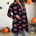 thumbnail image 6 of GaThRRgYP Autumn Night Cardigan Soft Oversized,Women's Long Sleeve Fashion Casual Halloween Printed Blouse Coat Pink S, 6 of 7