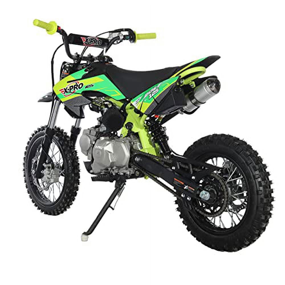 X-Pro Brand New Bolt 125cc Gas Pit Dirt Bike, Automatic Transmission, Electric Start, Big 14"/12" Tires!