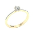 thumbnail image 4 of Imperial 1/3 Ct TDW Emerald Diamond Halo Engagement Ring in 10K Yellow Gold (H-I, I2), 4 of 4