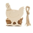 thumbnail image 1 of Fiudx Colgante de Conejito de Pascua, Decoración de Madera para Hacer Tú Mismo, Juego de 10 Piezas, Decoración Festiva para El Hogar, Exhibición de Mesa de Pascua, Celebración Familiar, Tamaño 6 X 4,, 1 of 2