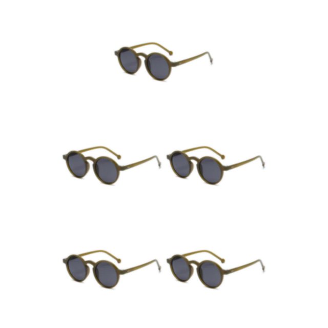 Thinsony 1/2/3/5 Pcs Élégant et Léger Rond pour Femmes Protection et Ajustement Confortable Matériaux C02 Boîte Vert Foncé 5 Pcs