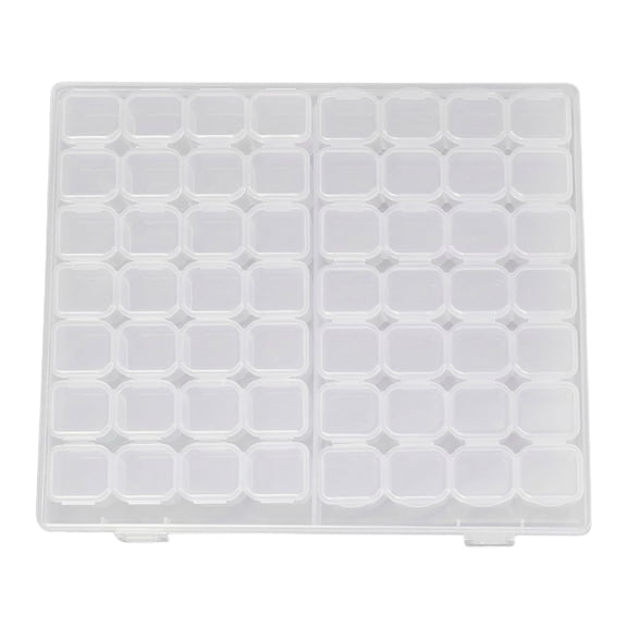 Diamond Art Storage Containers,1pcs 56 Grids Clear Diamond Painting Accessories and Tools Boxes Bead Organizers Diamond Art Embroidery Storage