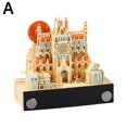 thumbnail image 1 of Block 3D Notepad Desk Paper Sculpture Teacher Gift Memo Paper Craft A F8F2, 1 of 9