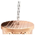 thumbnail image 3 of Vaso Plástico Grande Ambient 21 con Relieve Estilo Diamante 600 ml Dorado, 3 of 3