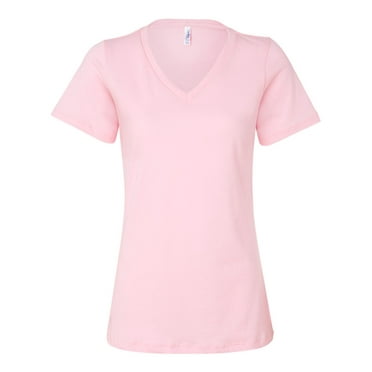 Bella   Canvas 6405 Ladies Relaxed Jersey V-Neck T-Shirt