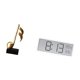 thumbnail image 5 of Escultura De Nota Musical De Resina, Adorno De Mesa Con Pantalla De Reloj Digital, Centro De Mesa Creativo Para Escritorio, Chimenea, Oficina, Dormitorio, Regalo De Inauguración De La Casa, 5 of 8