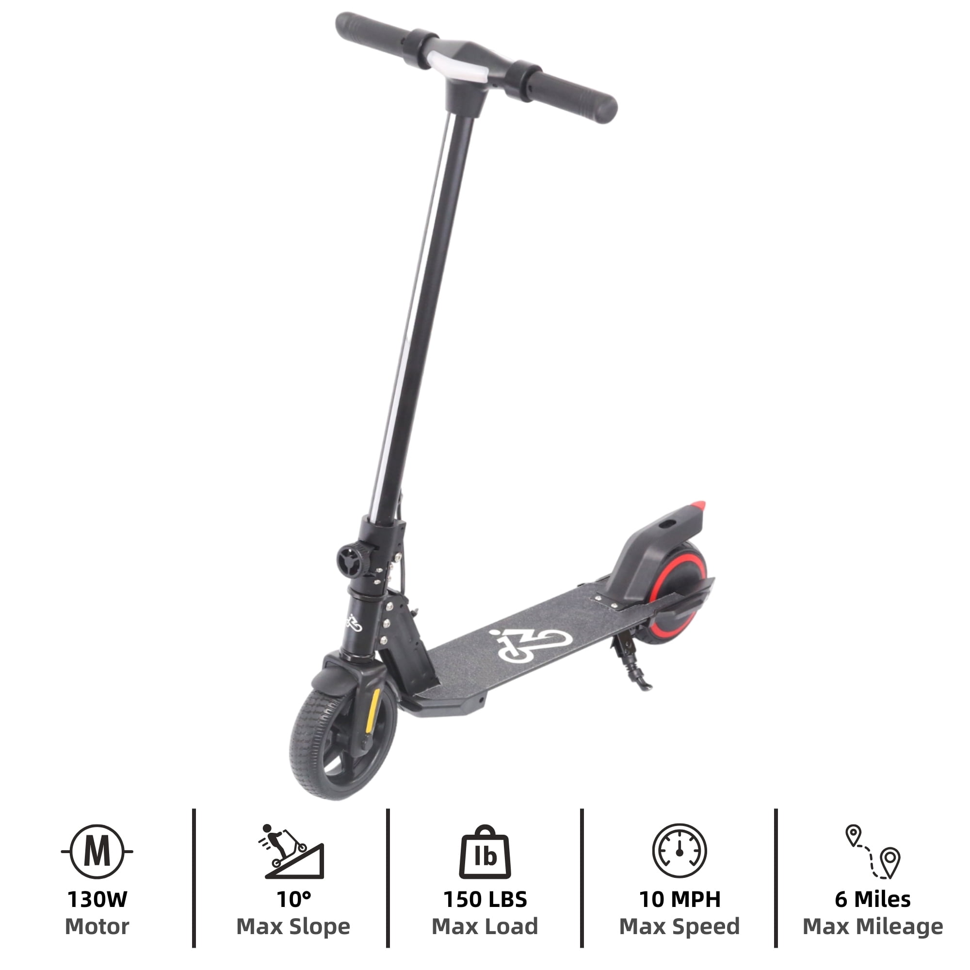 EMOKO A43 Electric Scooter for Kids, up to 10 mph, 6 Miles Range, Black