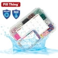 thumbnail image 2 of 8 & 20 Compartment Large Pill Case with Airtight Seal - Silicone Gasket Waterproof Med Box with Medication Map (Combo Pack - 20 & 8 Compartment), 2 of 8