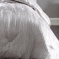 thumbnail image 4 of Turin 7 Piece Comforter Set Black King Riverbrook Home Turin Crinkled Velvet Comforter Collection Machine Wash, Spot Clean Silver Twin Adult, Teen &, 4 of 5