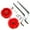 Red, variant on Kyusrd Summer Outdoor Patio Deals!Right Hand Bicycle Bike Aluminum Crisp Clear Sound Adults Kids-Ringer
