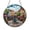 Acrylic 3.5 Inch, variant on European Fountain Stained Glass Suncatcher Window Hanging Decor, Colorful Town Square Art Glass Panel Window Ornament, Scenic City Square Decorative Window Decor for Travel Home Gift