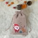 thumbnail image 4 of Inteprter 10 Uds. Bolsa de regalo de lino de Navidad, joyería de Papá Noel, bolsa de regalo de almacenamiento de dulces de Chocolate para niños, Kits de decoración para fiestas Numero 5 Inteprter HA042679-05, 4 of 6