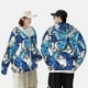 thumbnail image 4 of Fotbe Blue and White Butterflies Chaqueta con Protección Solar UPF 50+ para Hombre y Mujer, Camisa con Capucha y Bolsillos-3X-Large, 4 of 7
