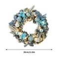 thumbnail image 3 of TIMIFIS Pre-Lit Artificial Christmas Wreath, With Balls And Plastic Flower, Bowknot, Rattan, Christmas Decorations for Home Front Door Window Xmas Tree Holiday Party, 3 of 6