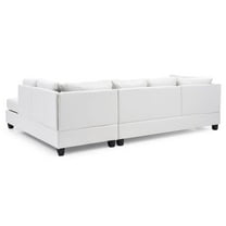 Glory Furniture Malone Sectional in White Color