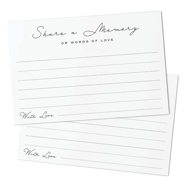 Tarjeta de felicitación - Gran espacio para escribir - Escrita a mano - Bendiciones expresas - Tarjeta de memoria - Tarjeta minimalista de buenos deseos - Suministro para festivales