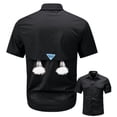 thumbnail image 4 of Mens Button Up Shirts Short Sleeve Summer Shirts Casual Beach Vacation Tops, 4 of 8