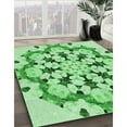thumbnail image 2 of Ahgly Company Indoor Round Patterned Jade Green Area Rugs, 7' Round, 2 of 6