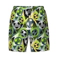 thumbnail image 4 of Lsque Mens Swim Trunks Football Doodle Pattern - Bathing Suit Compression Liner - Beach Swim Shorts Swimwear - (S-3XL) - Stretch Quick Dry -3X-Large, 4 of 9