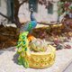thumbnail image 3 of Gwong Decoración hogareña Cenicero llamativo Fina Obras de trabajo Flexible Exquisito Pavo real Incienso Resina Cenicero para el hogar Gwong 21083443, 3 of 6