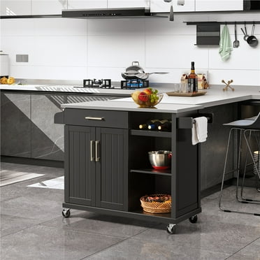 Dhp Kelsey Kitchen Island With 2 Stools And Drawers White Com Dhp Kelsey Kitchen Island With 2 Stools, Dorel Living Kelsey Kitchen Island With 2 Stools