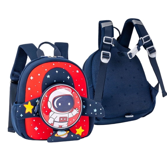 Lightweight Space Backpack with Padded Straps and Zipper for Daily Use