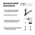 thumbnail image 2 of RCH Hardware NO-BR2271-100 Brass House Number, 4 Inch, Polished Chrome, 2 of 2
