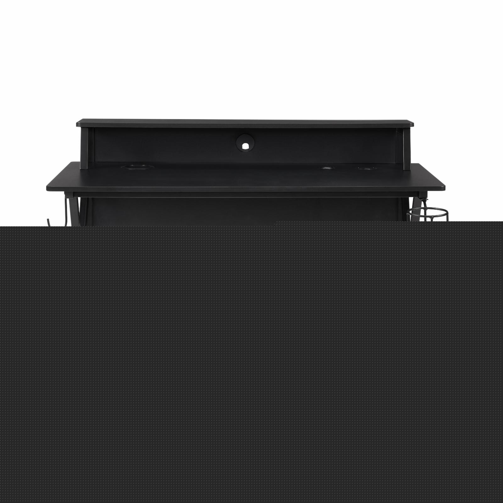 thumbnail image 3 of Linon Home Decor DK101RED01U 36 x 47.25 x 23.63 in. Jasper Led Gaming Desk, Black & Red, 3 of 10