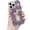 Purple, variant on for iPhone 16 Pro Max Glitter Bling Case, Cute Luxury 3D Crystal Rhinestone Diamond Sparkle Shiny Gems Flower Pearl Women Girls Soft Protective Case for iPhone 16 Pro Max 6.9 inch
